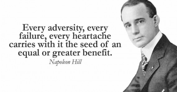 napoleon hill quote adversity