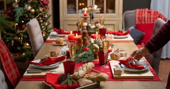 holiday family stress table