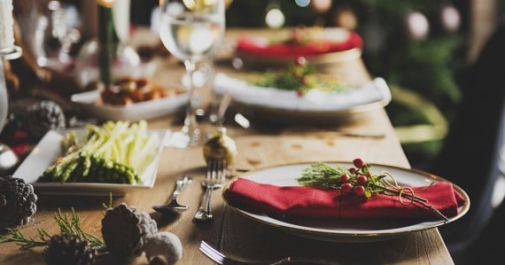 lovely holiday dinner table